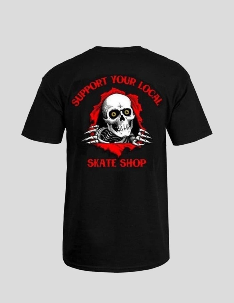 T-shirt POWELL PERALTA ripper support your local tee black